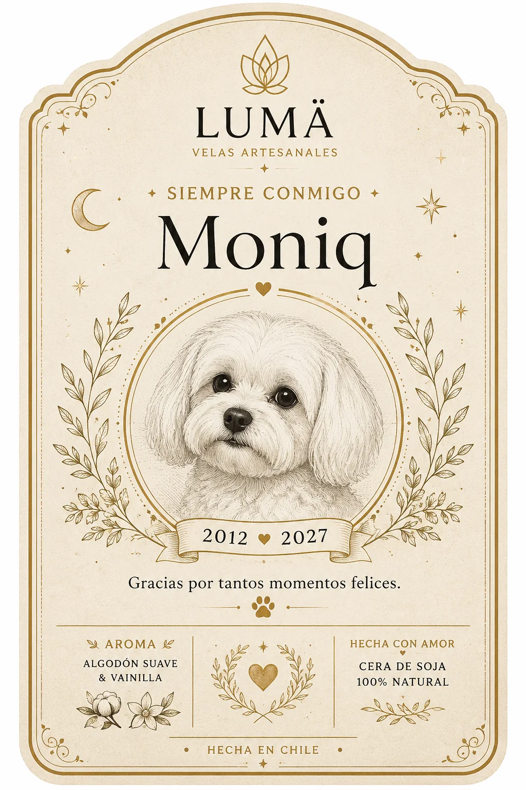 Vela personalizada